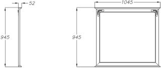 Зеркало Opadiris Кантара 00-00003717 Слоновая кость